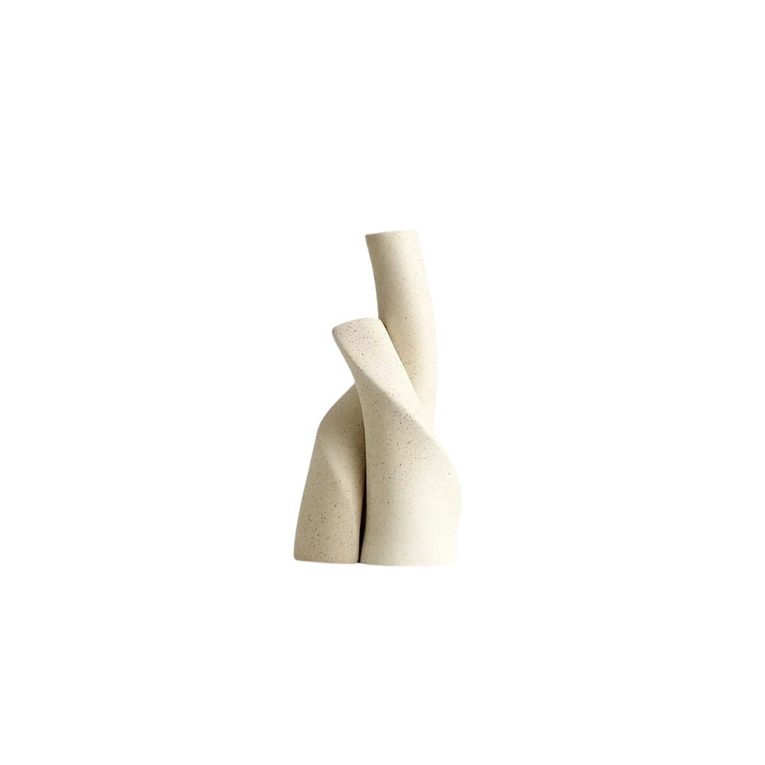 Vase Pampa en Céramique pour Fleurs Séchées et Hydroponiques