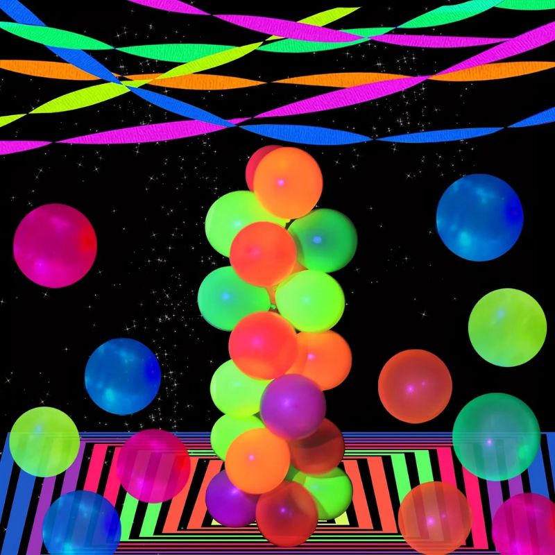 Décorations Festives Bandes Fluorescentes