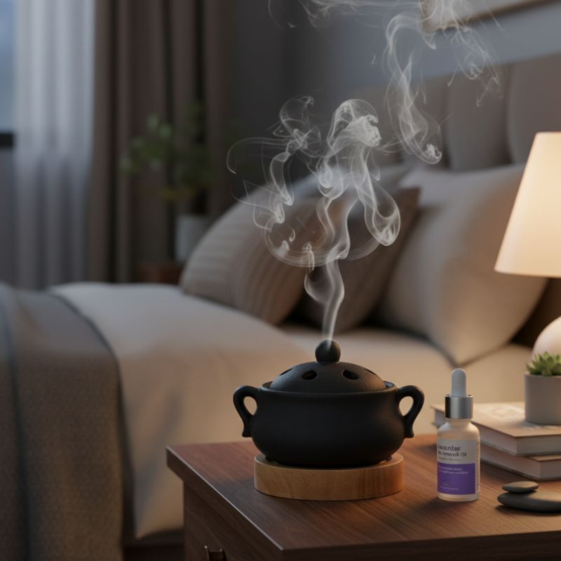 Diffuseur D’Huiles Essentielles Design En Céramique Chauffante Réutilisable