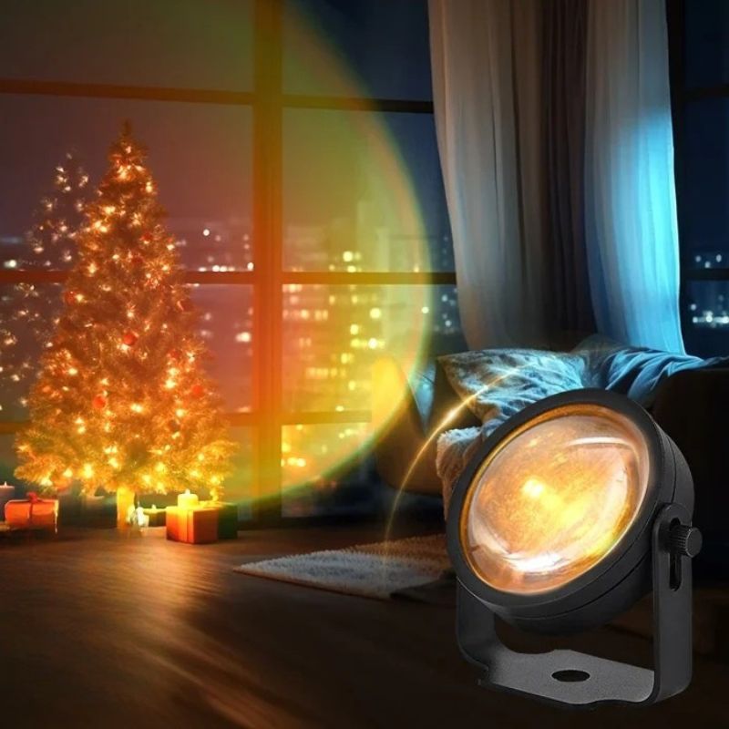 Éclairage de Soirée Connecté à Effet Soleil Couchant