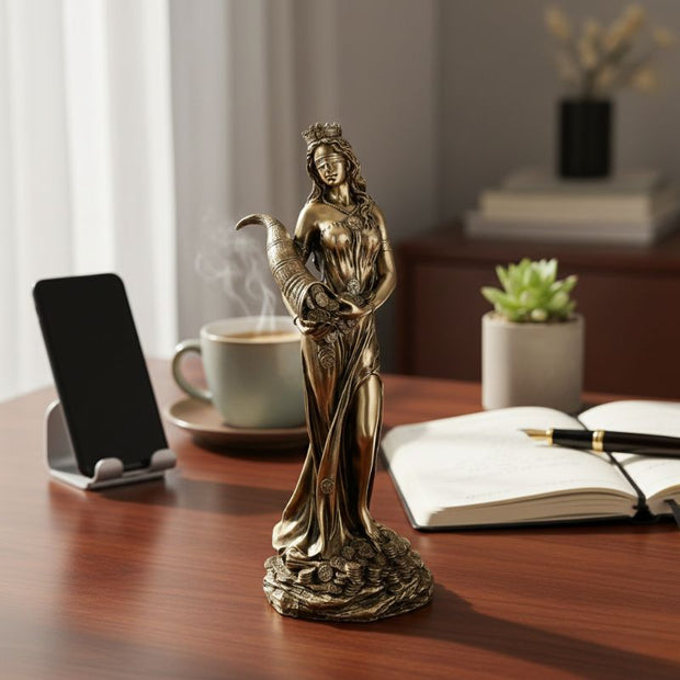 Sculpture Femme Décorative En Style Classique Avec Détails Raffinés