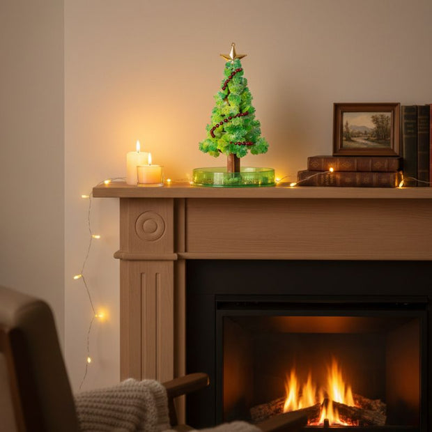 Sculpture Papier Arbre Créatif Avec Cristallisation Fleurie