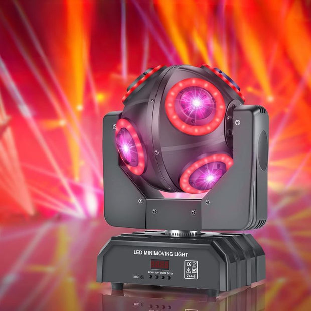 Éclairage de Salle Professionnel à Effet Stroboscopique et Rotation Infinie