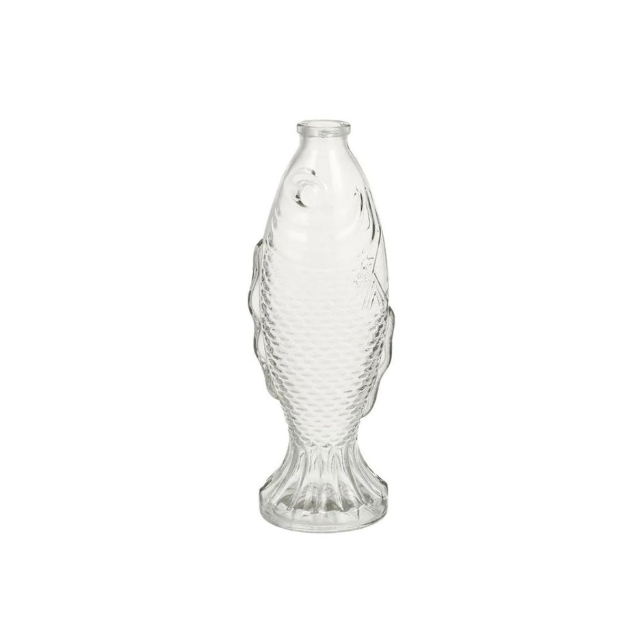 Vase Poisson en Verre Transparent pour Fleurs