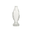 Vase Poisson en Verre Transparent pour Fleurs