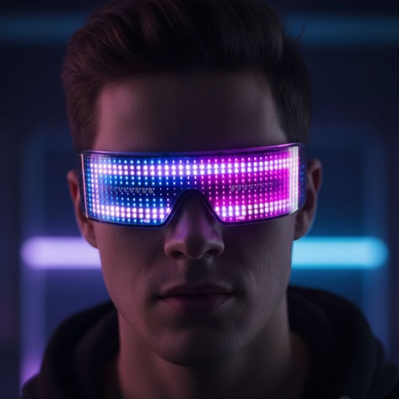 Lunettes Lumineux LED Programmables