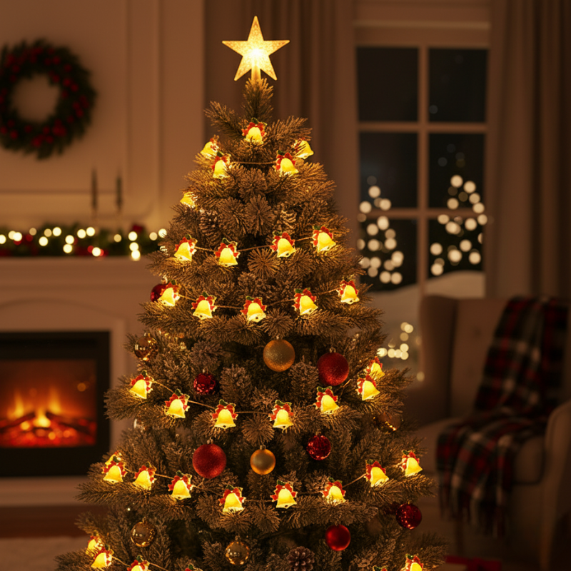 Guirlandes de Noël LED Cloches