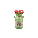 Vase Ancien en Fer Vintage pour Fleurs