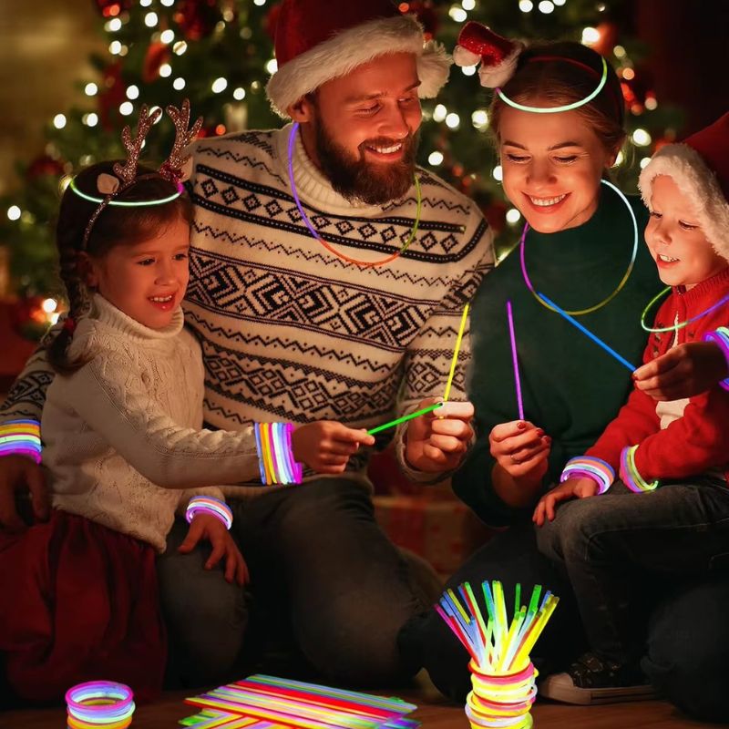 Bâtons Lumineux Fluorescents Multicolores Lot de 50