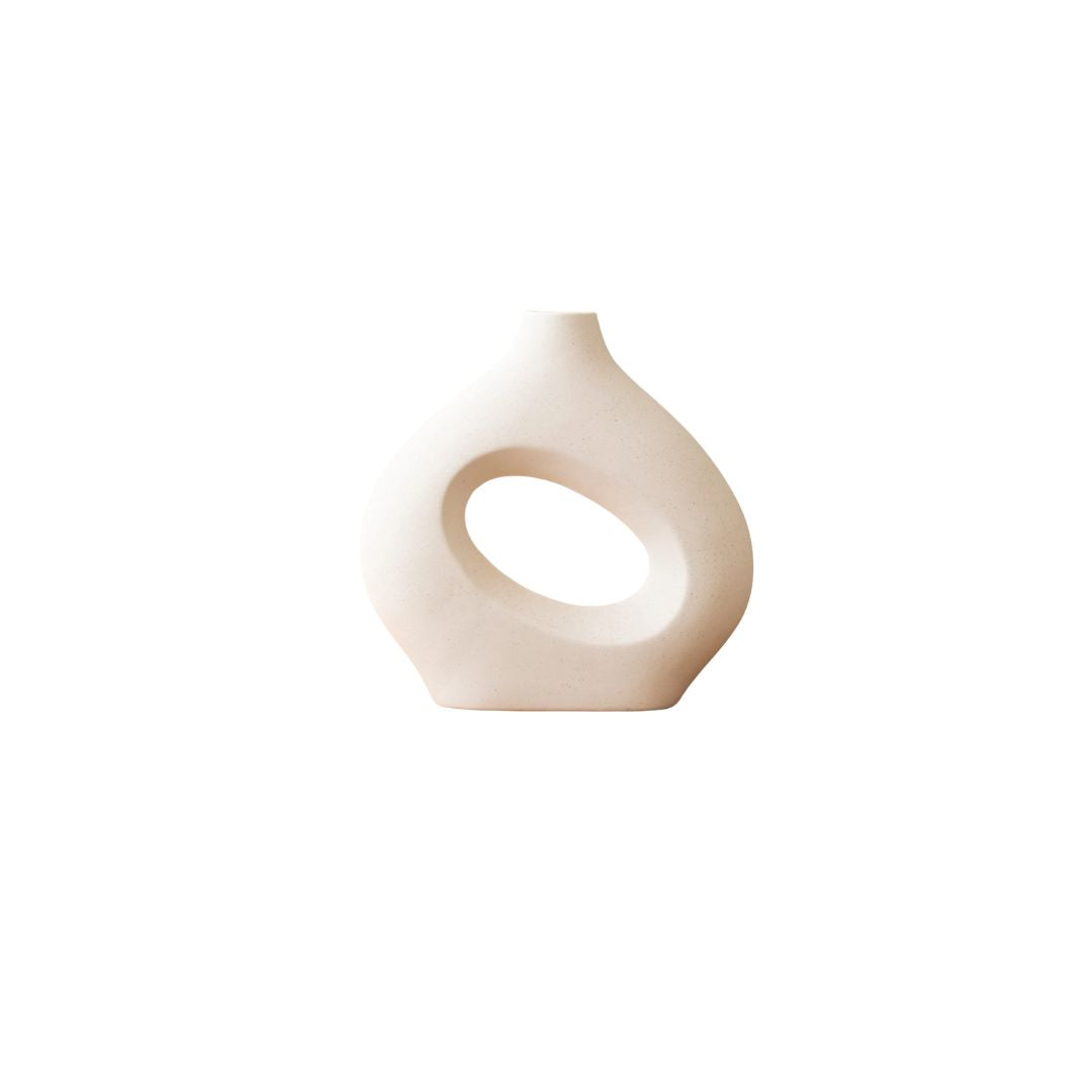 Vase Pampa Circulaire en Céramique