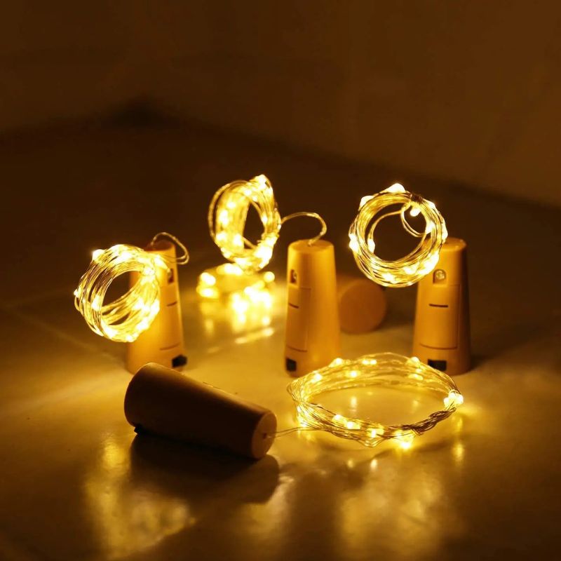 Guirlande LED Bouchon de Bouteille à Piles