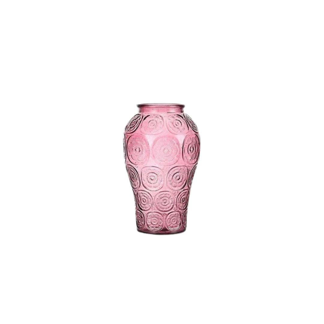 Vase Lallique en Verre Optique Argenté