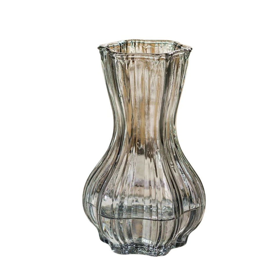 Vase en Cristal Transparent pour Fleurs
