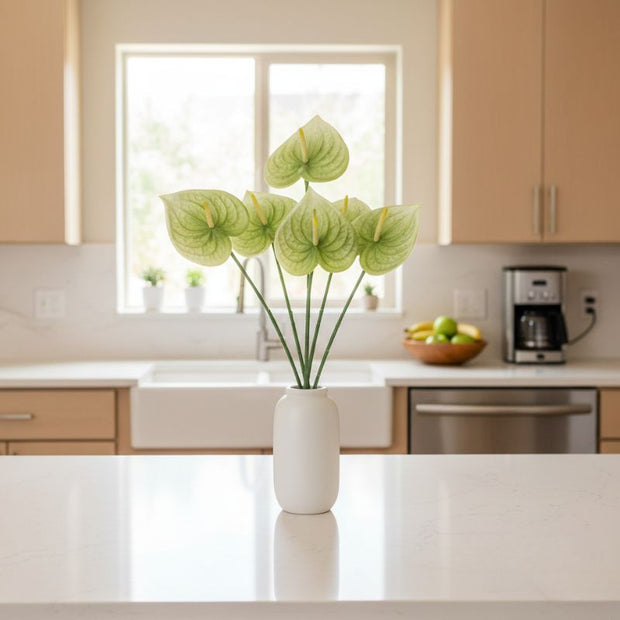 Fleur Artificielle Vert Design Épuré