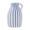 Mini Vase à Fleurs à Rayures Bleues