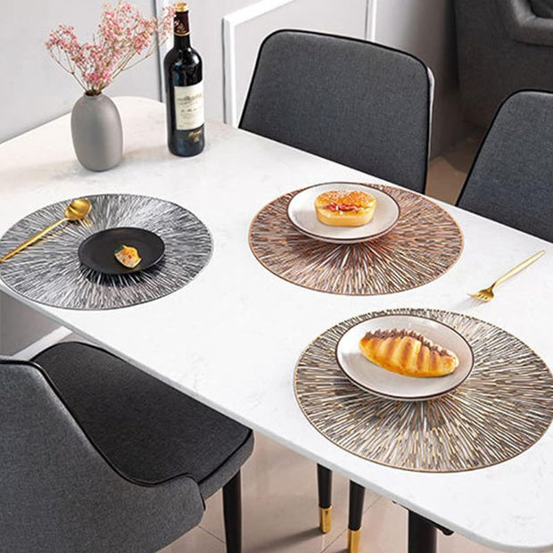 Set De Table Vinyle Luxe Résistant À La Chaleur