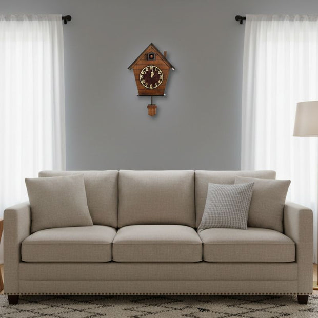 Horloge Coucou Murale Minimaliste en Bois