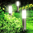 Borne Lumineuse Solaire Design Cylindrique en Acier Inoxydable