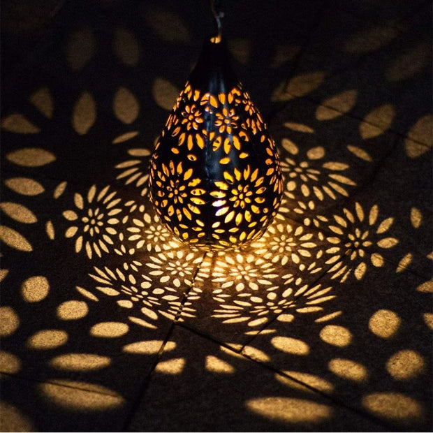 Luminaires Solaires Décoratifs Style Goutte d’Eau Suspendus