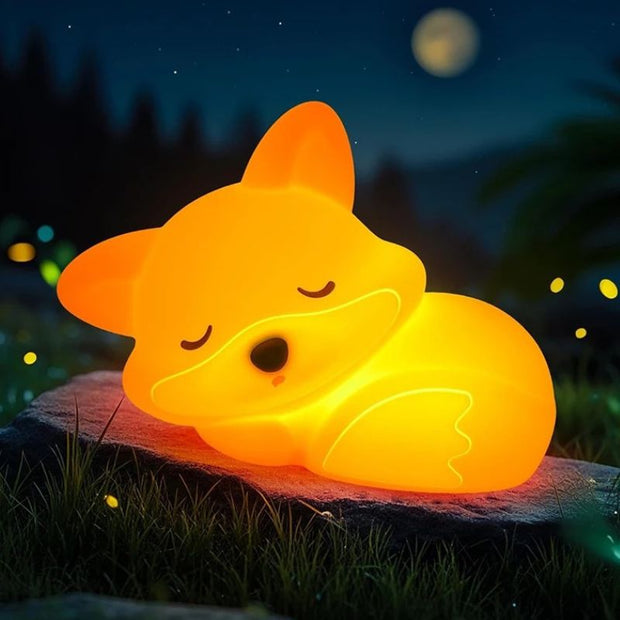 Veilleuses Renard En Silicone Rechargeables