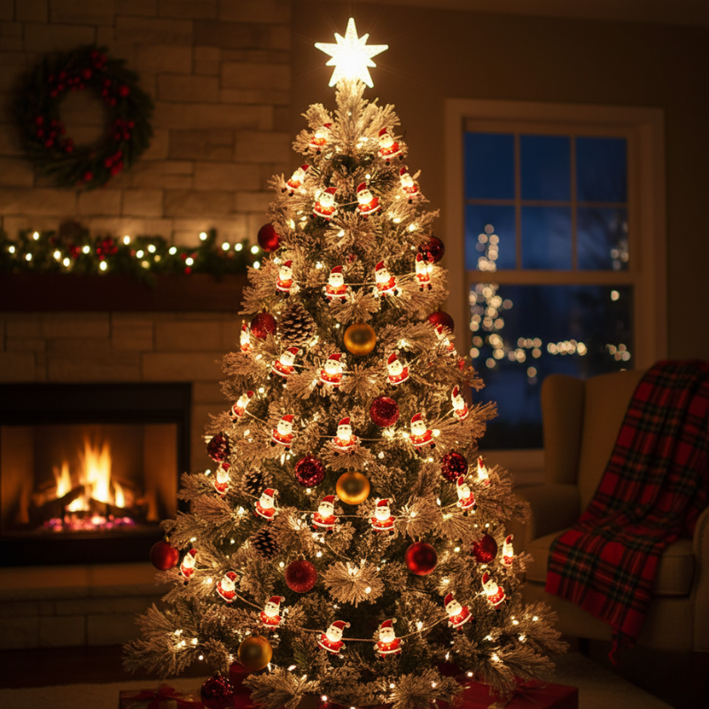 Guirlandes de Noël LED Père Noël