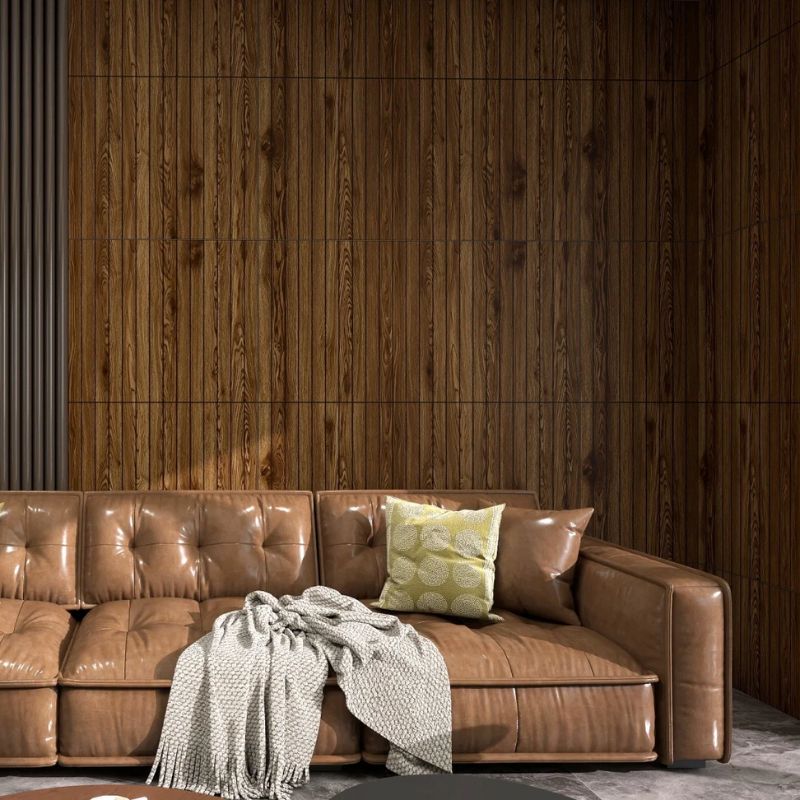 Panneau Mural Bois Avec Design 3D