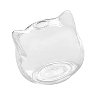 Vase Transparent en Forme de Chat