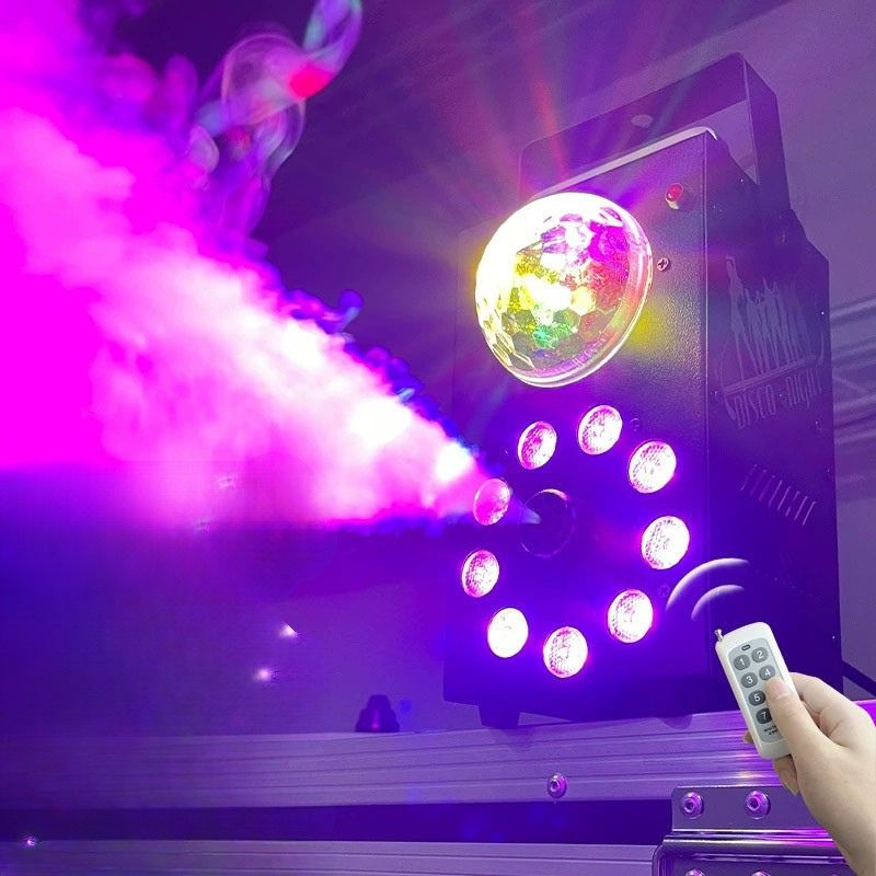 Éclairage Festif Machine À Fumée LED RGB Avec Télécommande