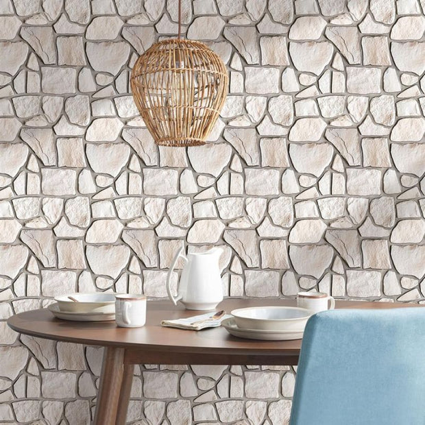 Panneau Mural 3D Fausse Pierre Auto Adhésif