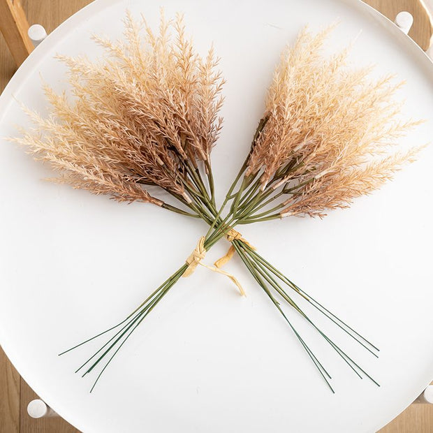 Fleur Artificielle Beige Avec Tiges Séchées Pour Décor Rustique