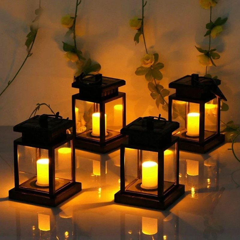 Lanternes Solaires Décoratives avec Avec Bougie LED