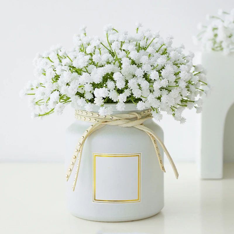 Fleur Artificielle Blanc Gypsophile Délicat