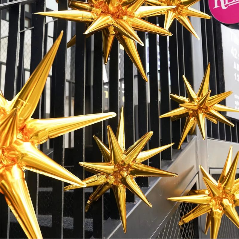 Décorations Festives Ballons Étoiles 3D