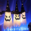 Décorations Halloween Fantôme Lumineux avec Chapeau de Sorcière