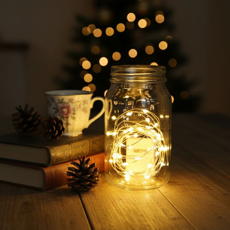 Guirlande LED à Piles 3 Modes Lumineux