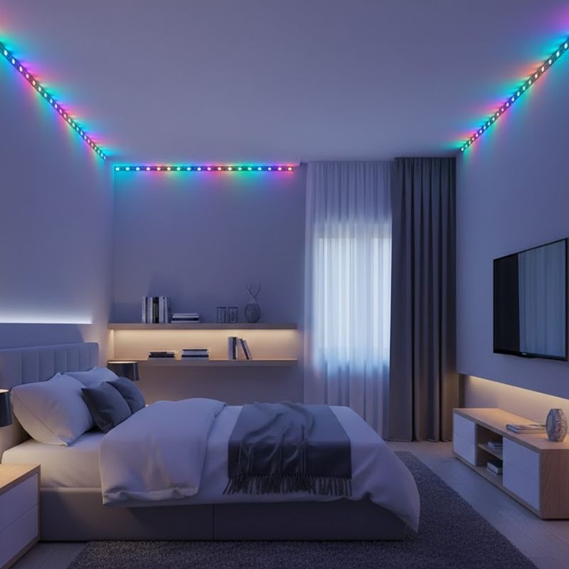 Éclairage Festif LED Programmable Avec Couleurs Dynamiques