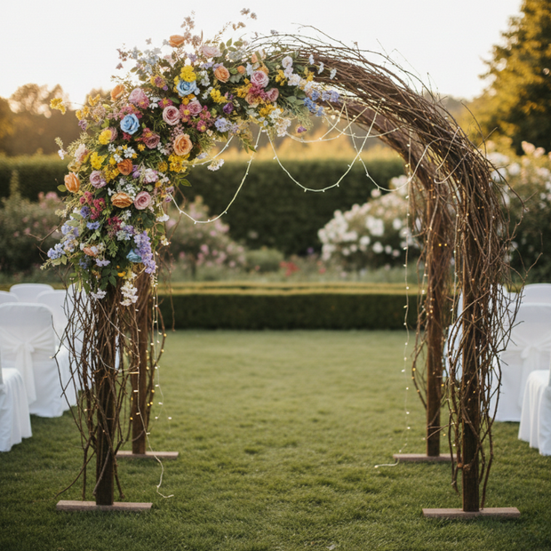Guirlande De Fleurs Artificielles Avec Feuillage Retombant