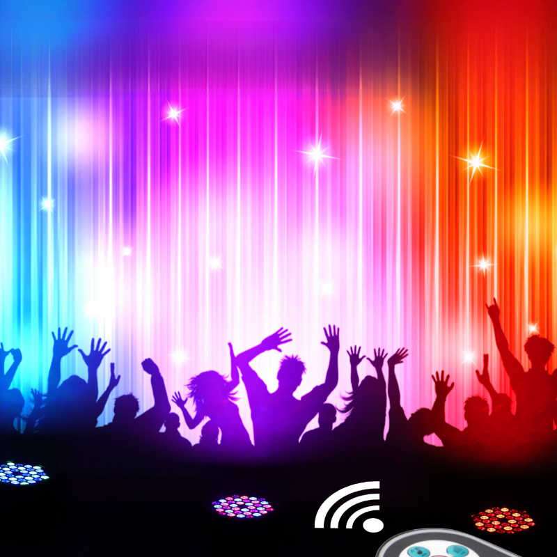 Éclairage Festif Kit De 2 Projecteurs LED Professionnels