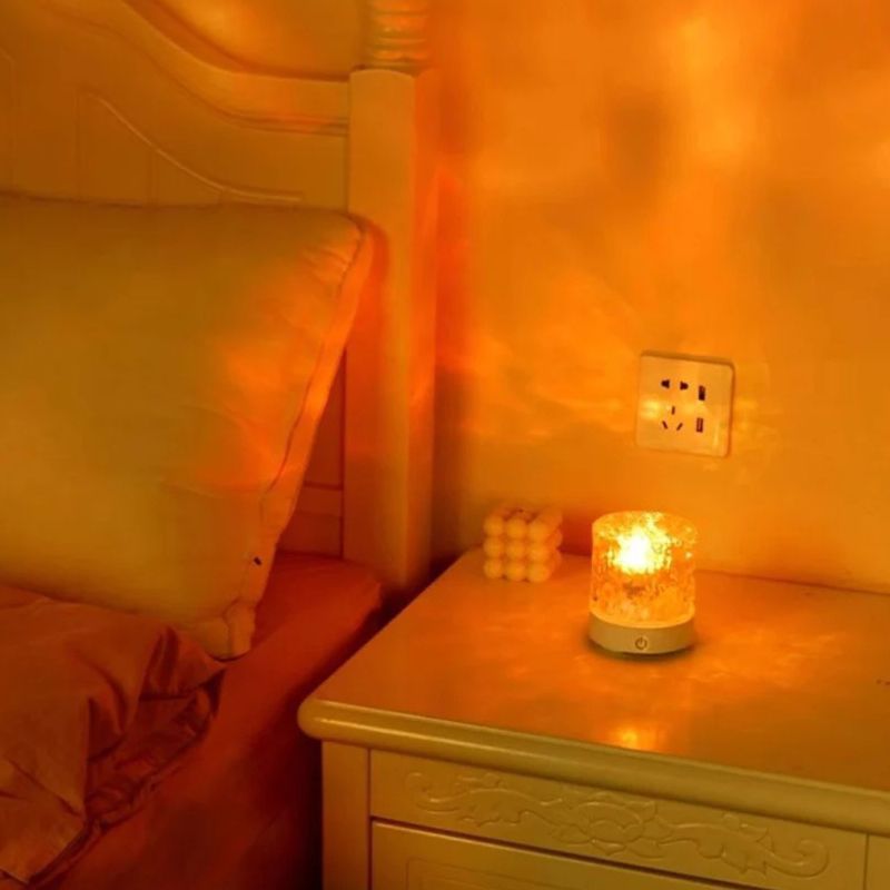 Éclairage de Soirée Cristal à Ondulation avec Télécommande