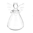 Vase en Verre Transparent en Forme d'Ange