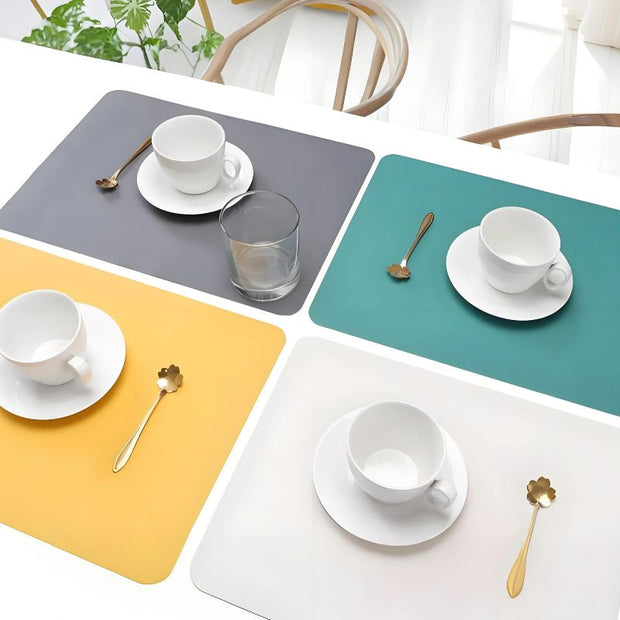 Set De Table Silicone Moderne Antidérapant Et Lavable