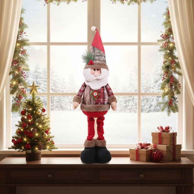 Décoration de Noël Poupée Père Noël Chic