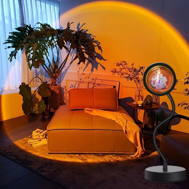 Lampes d'Ambiance LED Projecteur Coucher De Soleil