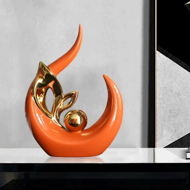 Sculpture Moderne Forme Abstraite Élégante