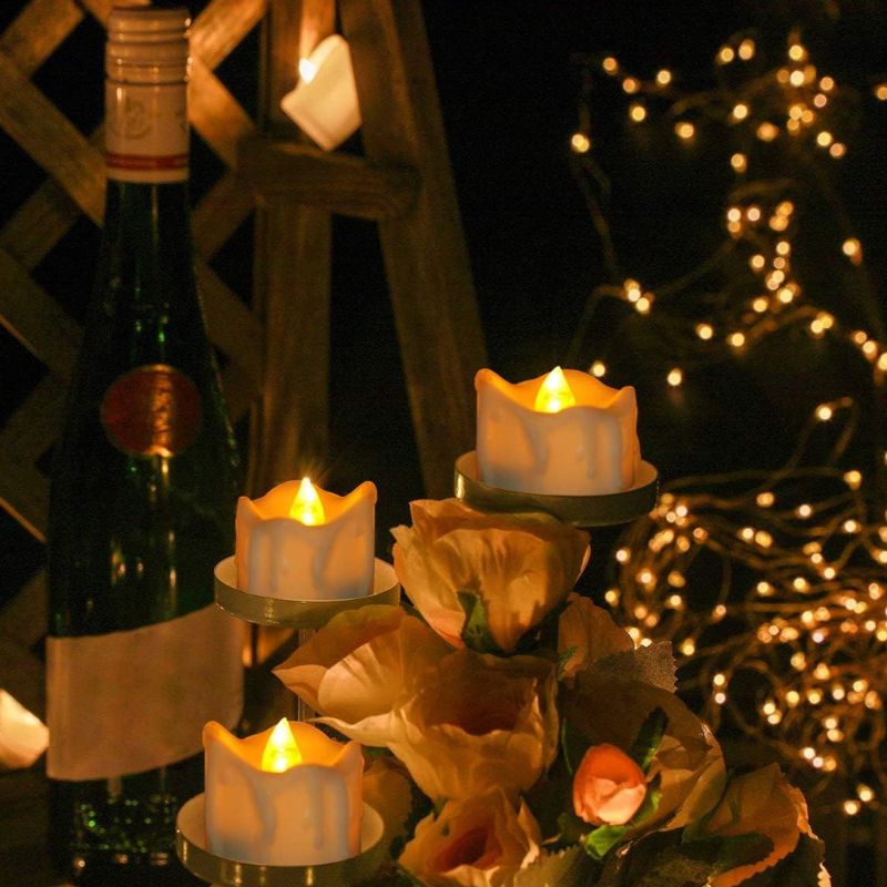 Bougies LED Imitation Flamme Rechargeables Lot de 2