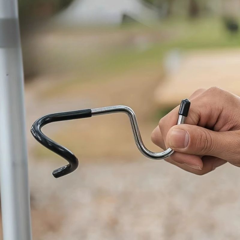 Support De Lumière En Acier Inoxydable Avec Crochet Intégré