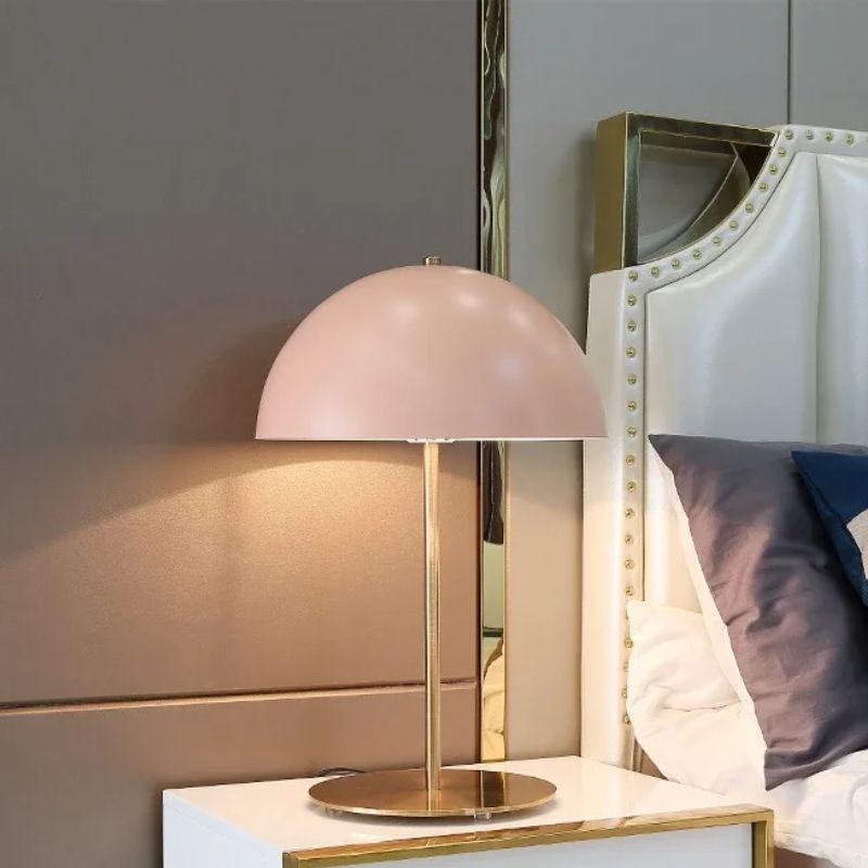 Lampe Champignon Rose Raffinée