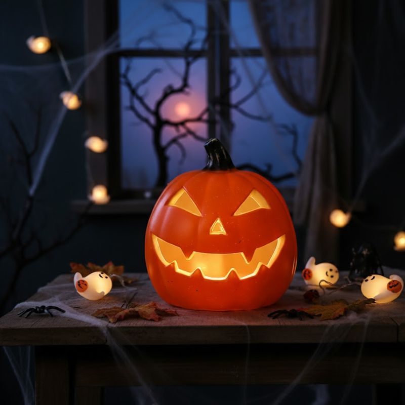 Citrouilles Halloween Lumineuse Orange