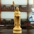 Statuette En Ivoire Moine Bouddhiste en Bois