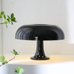 Lampe Champignon Noire En Verre Brillant Style Contemporain